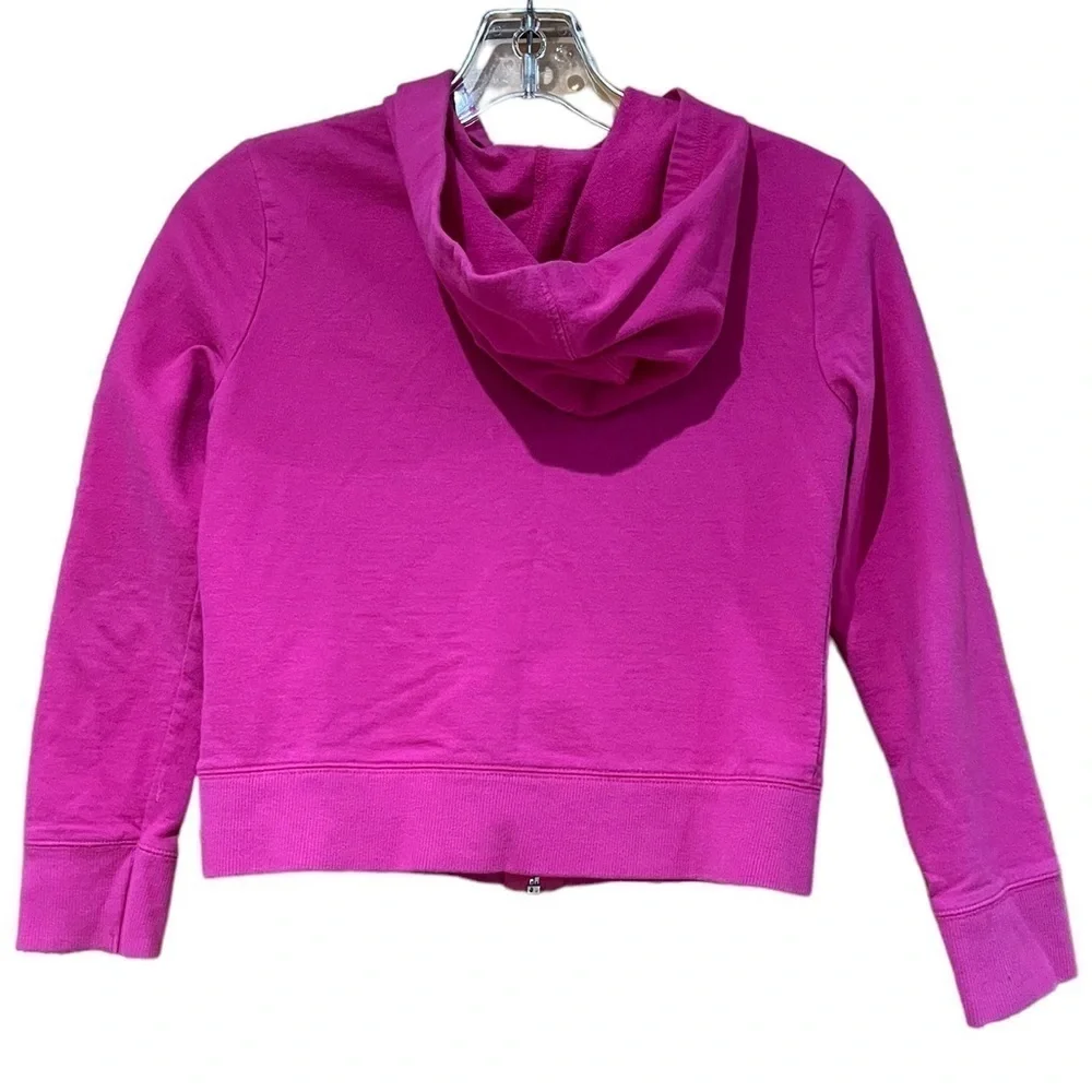 Justice Pink Zipper Hooded Jacket Girls Size 10